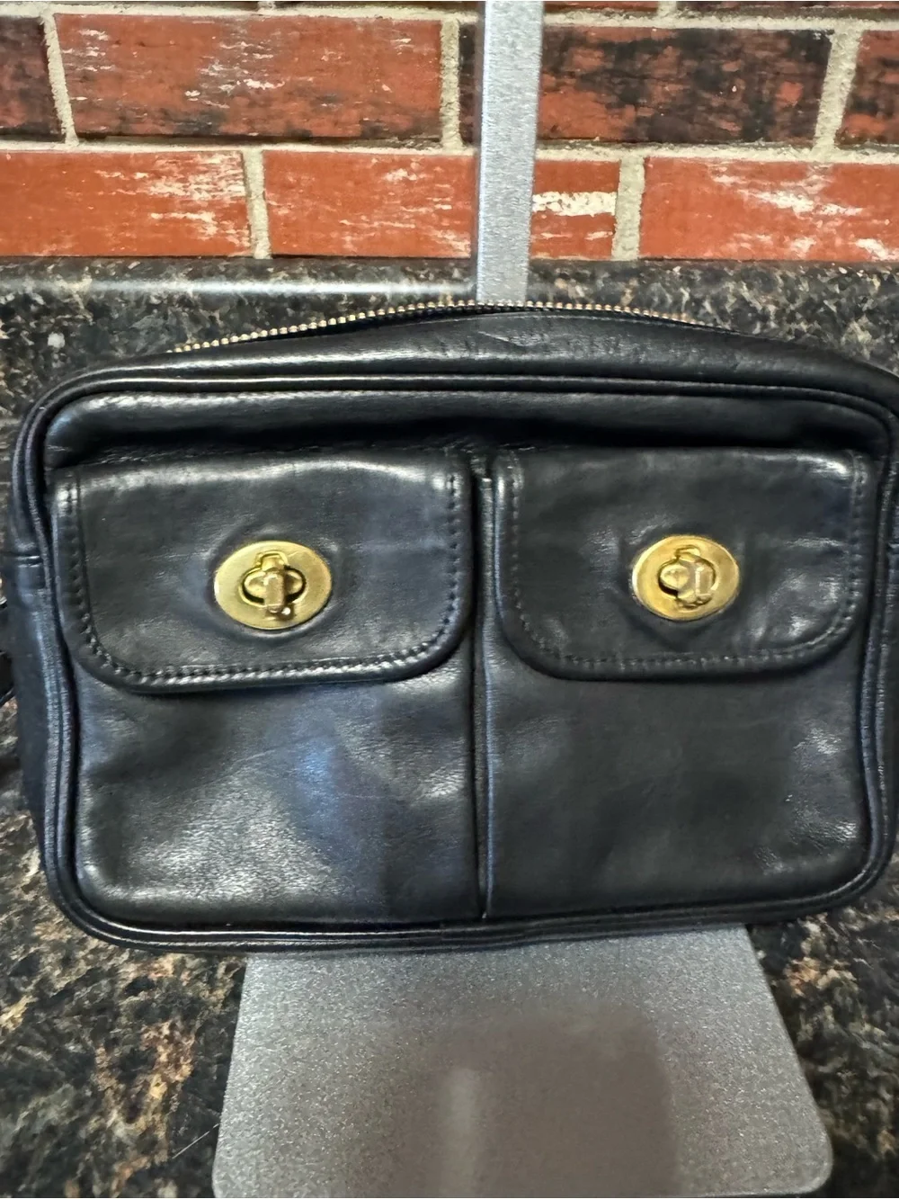 Coach Vintage Double Turnlock Belt Bag XS/S | Style 4221 | w/strap extenders